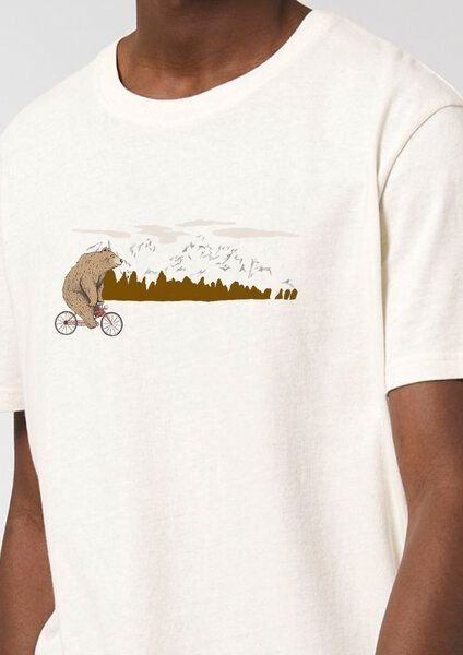 Kultgut NEW Upcycling Generation- Artdesign - Bioshirt / Biking Mountain