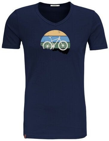 GREENBOMB Bike Downhill Peak - Lässiges T-Shirt aus Bio-Baumwolle / hochwertiger Print / GOTS / Fair & Vegan