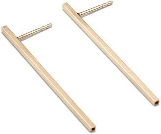 Jonathan Radetz Jewellery Ohrstecker fineSQUARE, Gold 585, 14 Karat, Länge 10 - 40 mm, Handmade in Germany