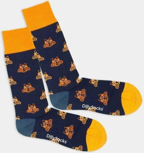 DillySocks Socken Cheshire Cat aus Biobaumwoll-Mix