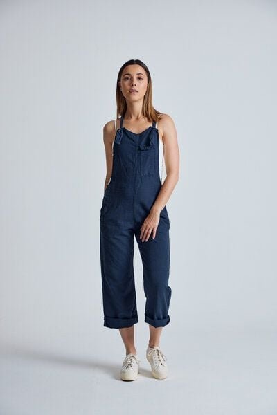 Flax and Loom Leinen Latzhose Mary Lou