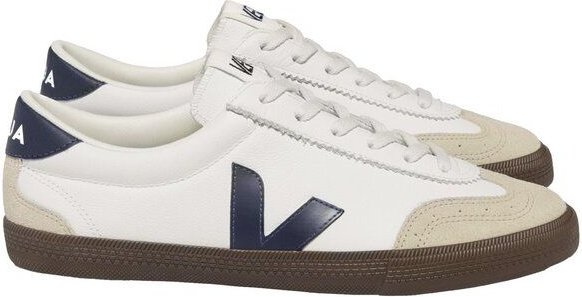 Veja Herren-Sneakers Volley OT Leather White Nautico Bark