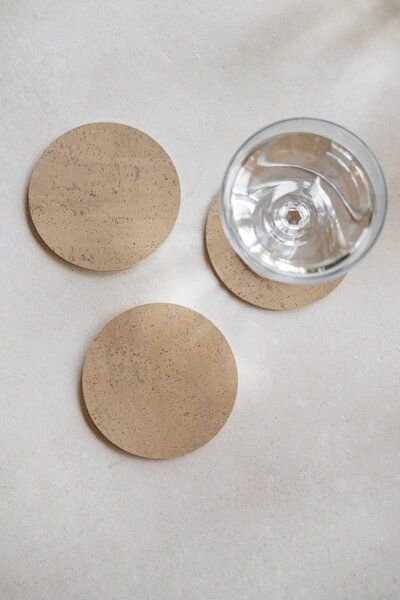 Clarissakork 6er Set Glasuntersetzer aus Kork