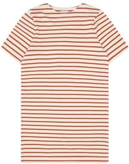 KnowledgeCotton Apparel T-Shirt-Kleid mit Streifen aus Bio-Baumwolle