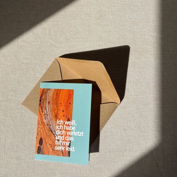 embrace cards Empathische Entschuldigungskarte