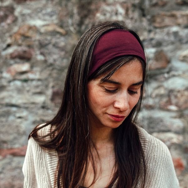 Liebe Deinen Planeten Bio Stirnband Basic - elastischer Baumwoll Jersey in vielen Farben