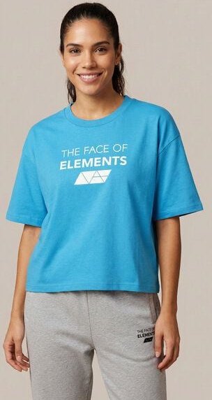 THE FACE OF ELEMENTS BOLD - RELAXED BOXY FIT T-SHIRT AUS BIO-BAUMWOLLE