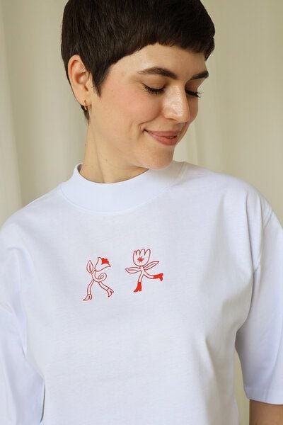 Kultgut Artdesign- Biofair- Flausch-Shirt im Boxistyle / HEY Summer!