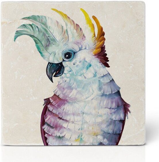 LIGARTI Fliesenuntersetzer – Kakadu