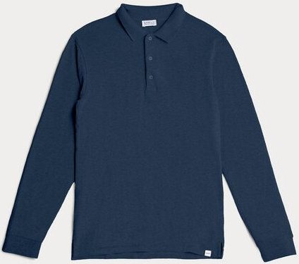 SANVT Das Langarm Poloshirt - Dunkelblau