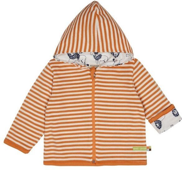 loud + proud Wendejacke mit Kapuze Löwe, GOTS-zertifiziert