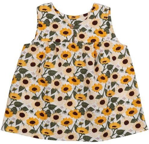 Kinder Blusentop „Sunflowers“ aus Bio-Baumwolle – GOTS-zertifiziert, Walkiddy