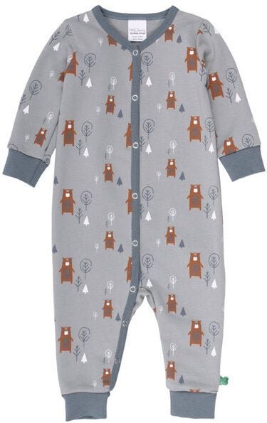 Baby Langarm Schlafanzug/ Strampler *Bear* GOTS & Bio- Baumwolle | Freds World