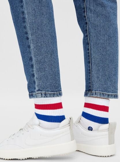 Socken Natural Vibes Originals Mittelhoch Schwarz weiß GOTS | Herren Damen