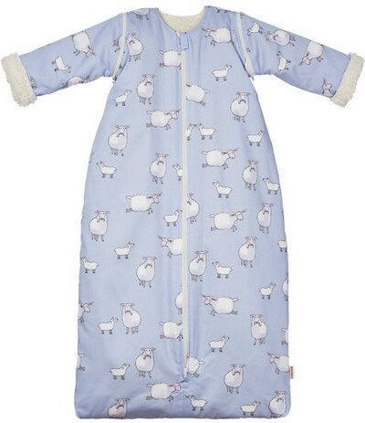 Cotonea Bio Kinderschlafsack mit Teddyplüsch-Futter & abnehmbare Arme