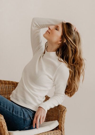 Marenika Waffel Stehkragen Longsleeve CLARA