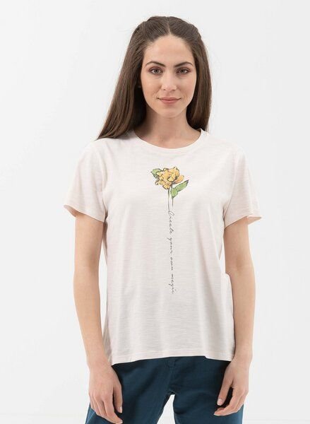 ORGANICATION T-Shirt aus Bio-Baumwolle mit Blume-Print