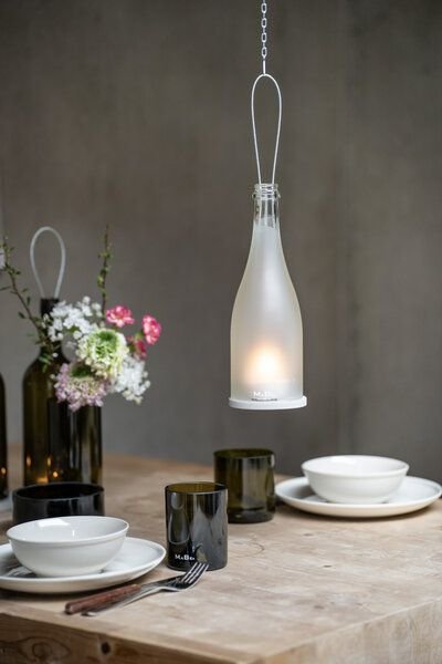 MaBe hängeWINDLICHT® aus der Sektflasche - witzige & nachhaltige Geschenkidee