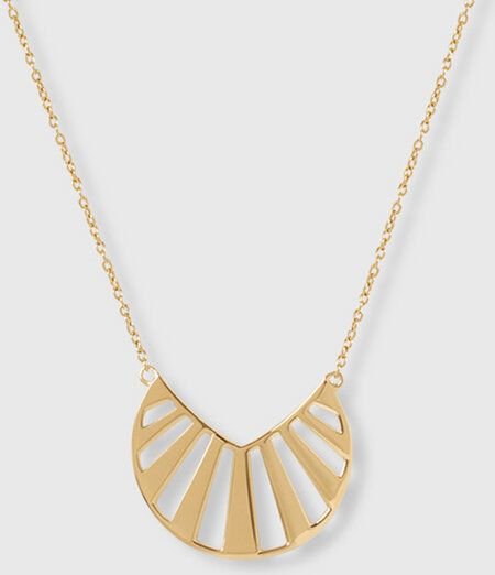 fejn jewelry Kette 'sun' mit großem Sonnen Anhänger