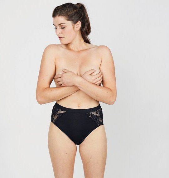 erlich textil Margarete Taillenslip mit Spitze aus weichem Modal, made in Europe