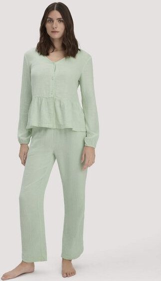 hessnatur Musselin Schlafhose Regular PURE SENSE aus reiner Bio-Baumwolle