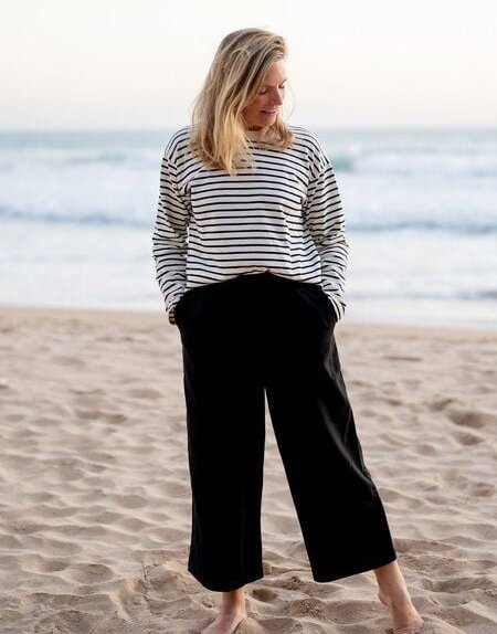 FUXBAU Frauen Leinenhose