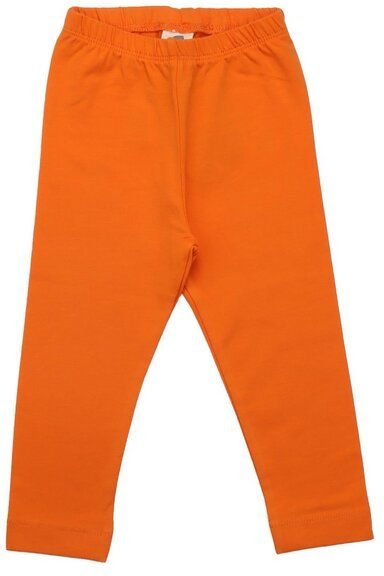Kinder Leggings GOTS zertifiziert, orange „Mango Sorbet“, Bio-Baumwolle, weich & elastisch – Walkiddy
