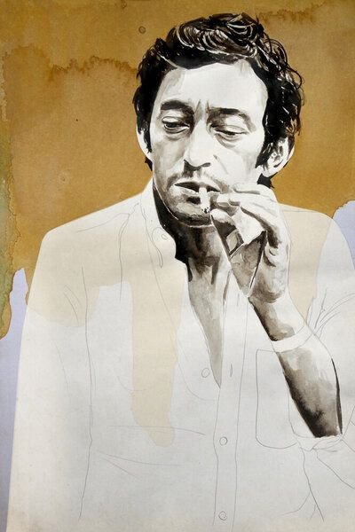 Photocircle Poster / Leinwandbild - Serge Gainsbourg