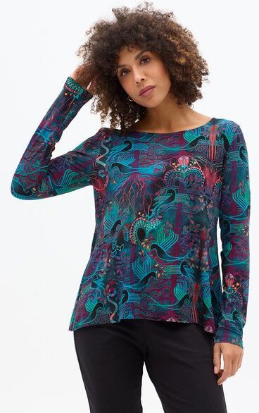 Bluse Yasira – Viskose EcoVero – A-Linien-Schnitt – Vorne kürzer, hinten länger – fair & nachhaltig in EU produziert – K...