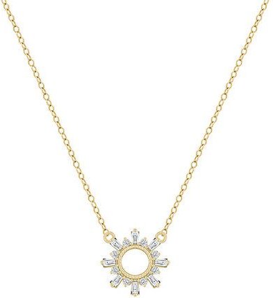 Eppi Kette mit Synthetischen Baguette und Round Diamanten Caibre