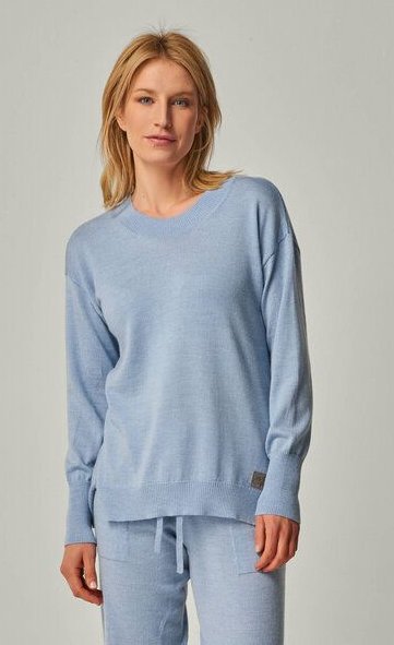 YOU LOOK PERFECT 100% Merino Strickpullover mit Rundhals "Bella"