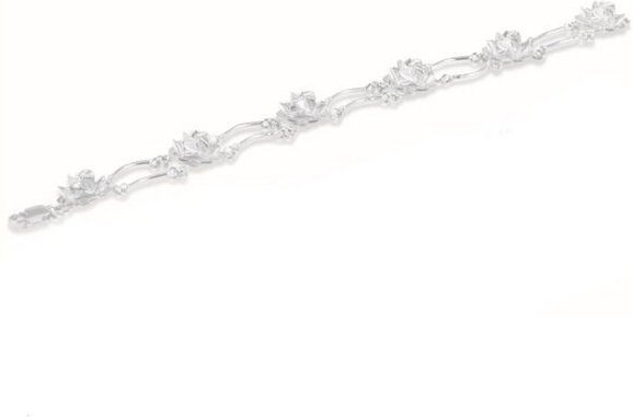 pakilia Silber Armband kleine Rosen Fair-Trade und handmade