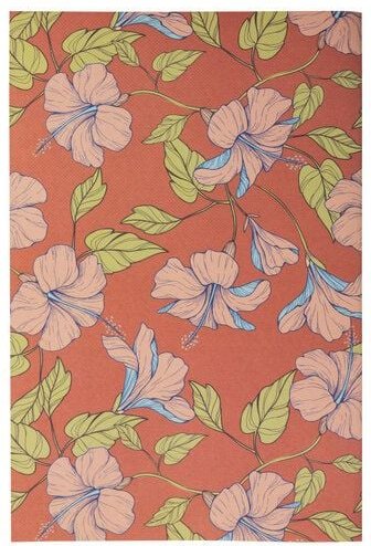 TRANQUILLO Notizbuch HIBISCUS rot A5 oder A6 (NB251, NB252)
