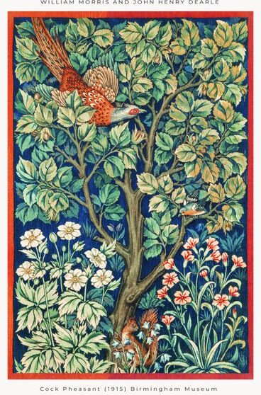 Photocircle Poster / Leinwandbild - Ausstellungsposter William Morris und John Henry Dearle