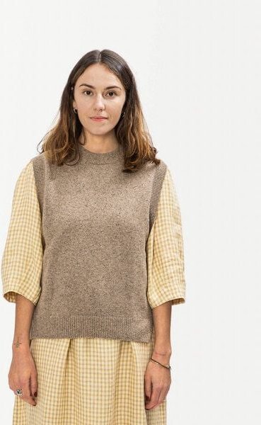 Matona Gestrickter Pullunder mit Sprenkelmuster für Frauen / Knit Pullunder