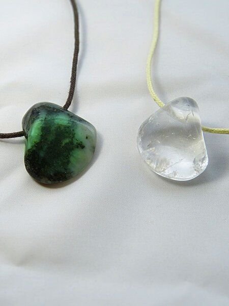 OneWorldMinerals Therapiestein Anhänger-Set "Orientierung & Wachstum"