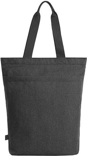 Halfar Recycelte Einkaufstasche mit Boden und Vortasche mit Reißverschluss