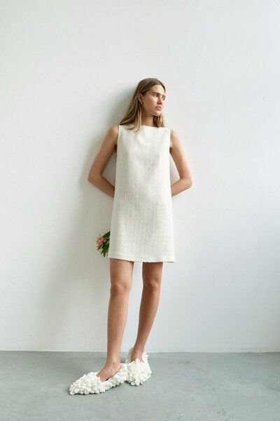 IVA RYCH Bouclé-Kleid/Deadstock