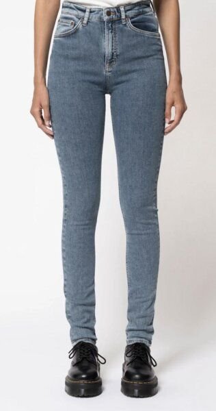 Nudie Jeans Jeans - Hightop Tilde - aus einem Baumwolle/Elasthan-Mix