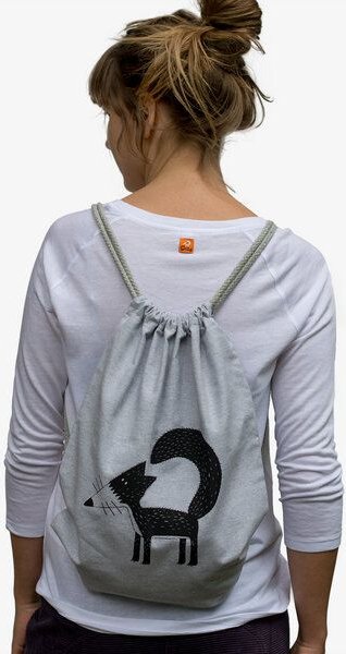 Cmig Franzi Fuchs Beutel / Gymbag in hellgrau