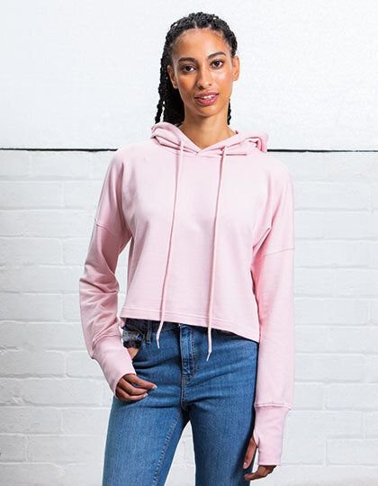 Mantis Damen Cropped Hoodie Bauchfrei
