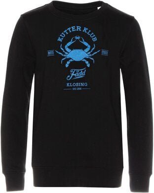 FÄDD Kinder Sweatshirt Pullover Biobaumwolle & recyceltem Polyester Schwarz