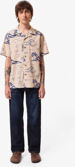 Nudie Jeans Hemd Arvid Hawaii