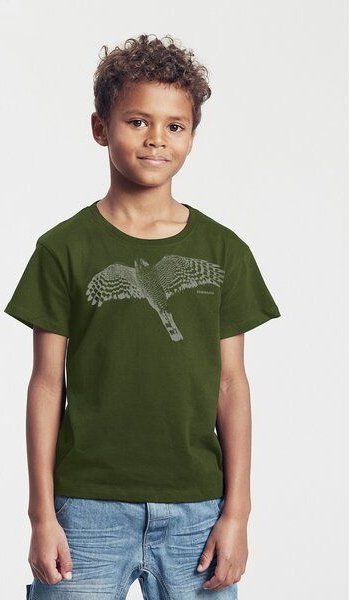 Peaces.bio - handbedruckte Biomode Bio-Kinder T-Shirt Sperber