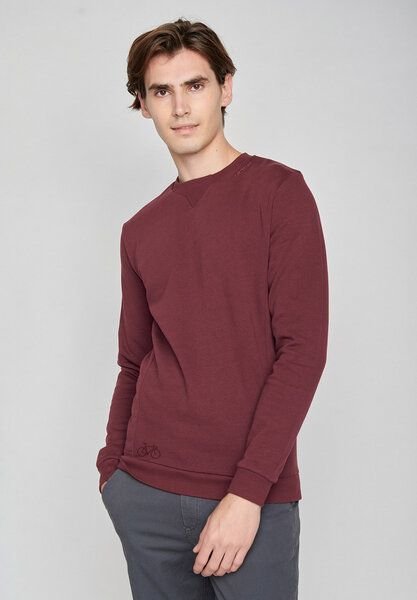 GREENBOMB Bike Solo Time - Lässiges Sweatshirt aus Bio-Baumwolle / hochwertiger Stick / Fair & Vegan