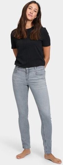 FUTURE:PEOPLE. 09:01 SLIM FIT PEOPLE - MID WAIST- Damen Jeans aus leichtem Stretch-Denim aus Bio-Baumwoll/ Tencel-Mix (3...