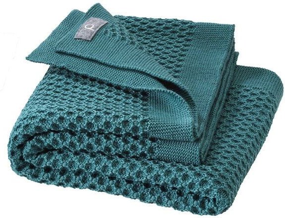 Disana Waben-Strickdecke Bio Merino-Wolle Baby Decke