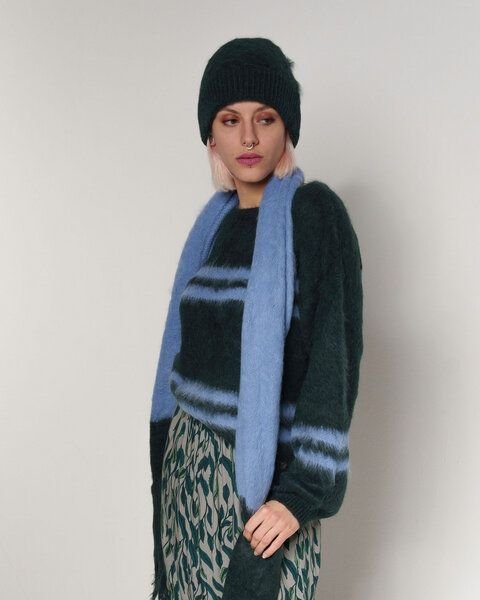 Alma & Lovis Flauschiger Strickschal aus gebrushter Alpakawolle | Brushed Scarf