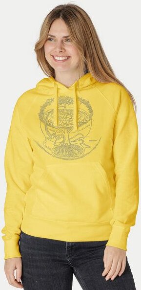 Peaces.bio - handbedruckte Biomode Bio-Damen-Kapuzensweater Weltenesche