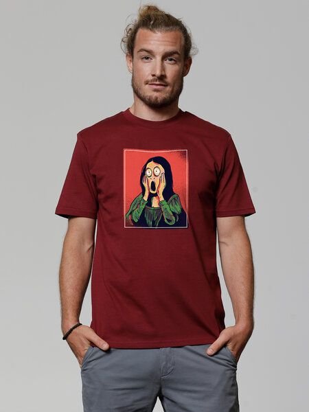 watapparel T-Shirt Unisex Mona Lisa Scream
